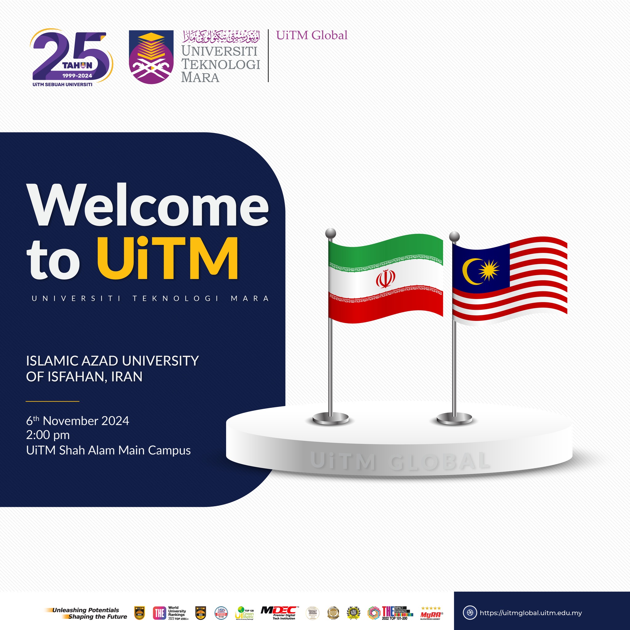 UiTM Welcomes Iranian Delegation: An Unforgettable Academic Adventure!