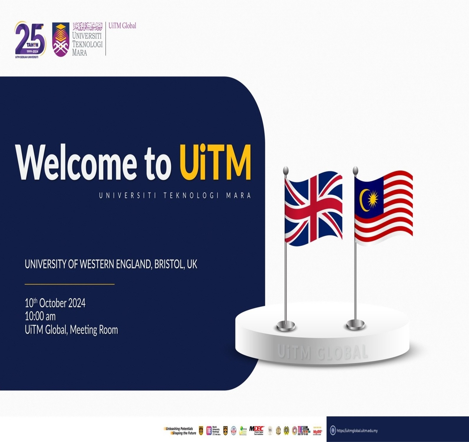 Visit And Collaboration Meeting Between Universiti Teknologi Mara (UiTM) and University Of The West Of England (UWE), Bristol, UK