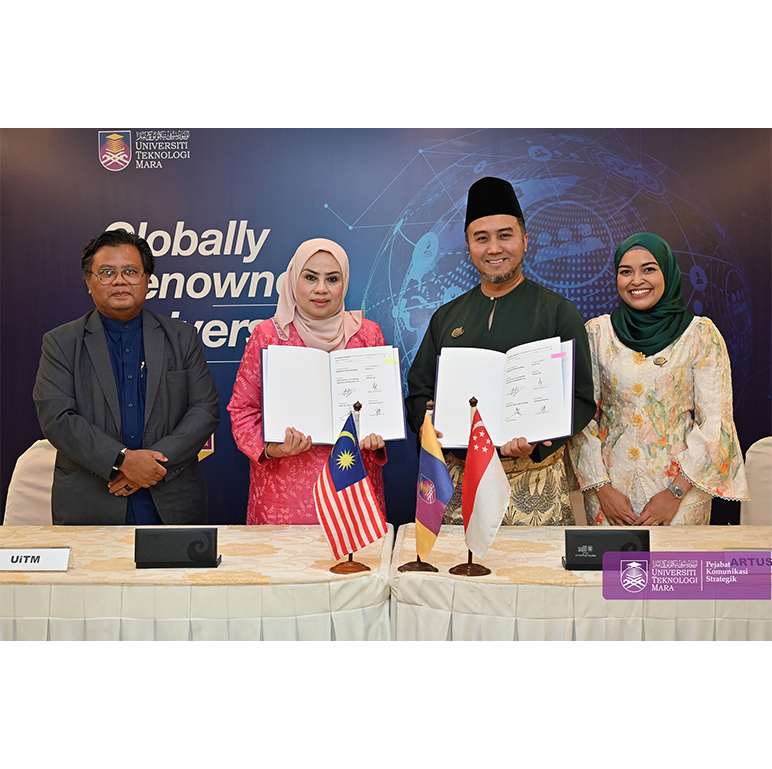 Majlis Menandatangani Memorandum Persefahaman (MoU) di antara Universiti Teknologi MARA (UiTM) dan Artusik LLP, Singapura.